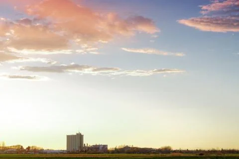 Argicultural silo Stock Photos