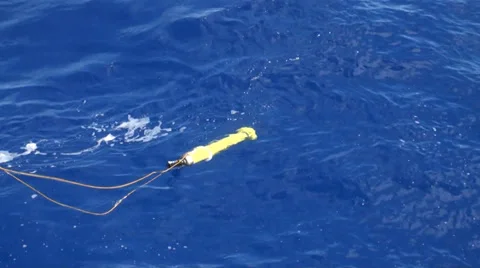 Argo buoy floating on the ocean Stock Footage 36458472