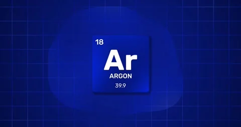 Argon chemical element Periodic Table Stock Footage 300776410