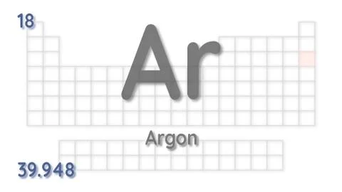 Argon chemical element  physics and chemistry illustration backdrop 스톡 일러스트