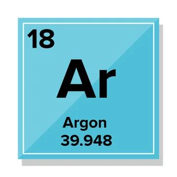 Argon Element, Stock Illustration