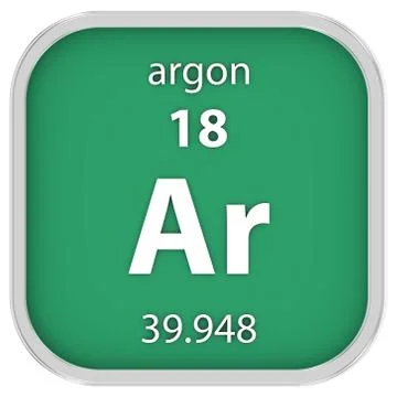 Argon material sign Фото
