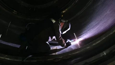 Argon reference on the surface of a chrome vanadium steel part Video stock 147413640