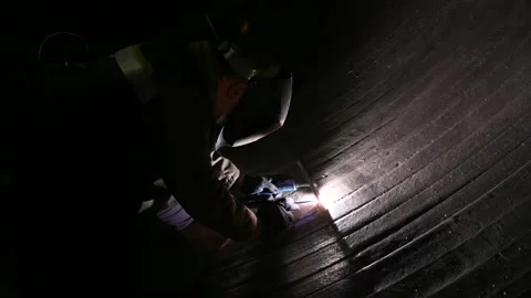 Argon reference on the surface of a chrome vanadium steel part Stock Footage 147413673