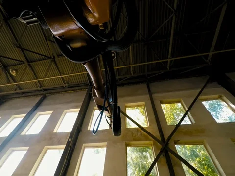 ARGON WELDING. A blacksmith or welder, with his welder, welding steel and iron Stock Footage 77931949