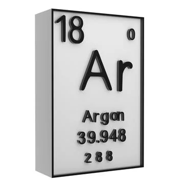Argon,Phosphorus on the periodic table of the elements on white blackground.. Stock Illustration