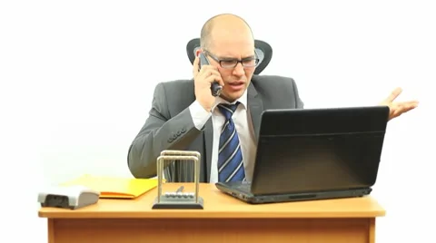 Arguing Business Manager Video stock 10699833