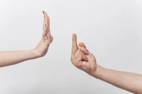 Arguing couple Stock Photos