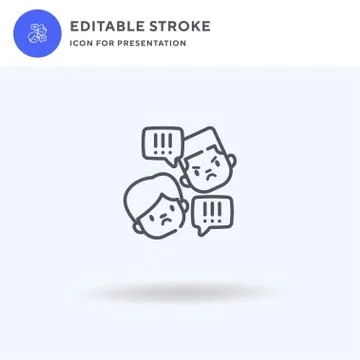 Argument icon vector, filled flat sign, solid pictogram isolated on white, logo 스톡 일러스트
