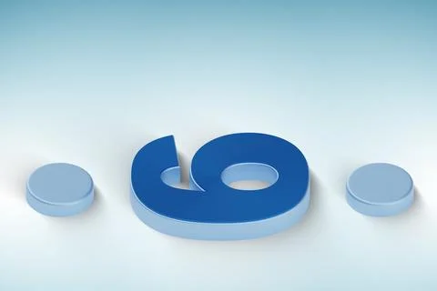 Argument over the numbers 9 and 6 Stock Illustration