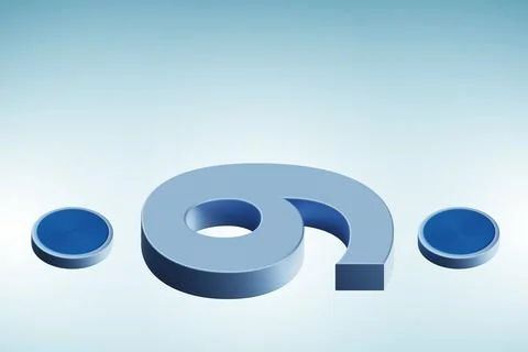 Argument over the numbers 9 and 6 Stock Illustration