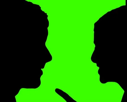Argument in silhouette V3- PAL 스톡 동영상 10758811