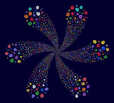 Arguments Cycle Burst Stock Illustration