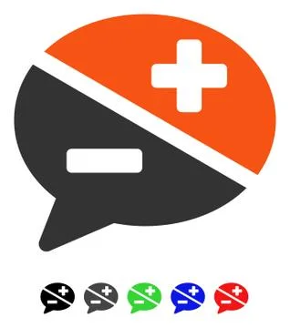 Arguments Flat Icon Stock Illustration