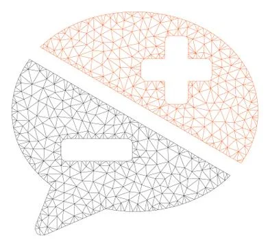 Arguments Polygonal Frame Vector Mesh Illustration Stock Illustration