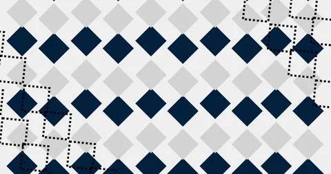 Argyle background moving animated stock video 4K. Stock Footage 301313013