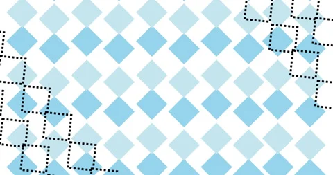 Argyle background moving animated stock video 4K. Stock Footage 301313055