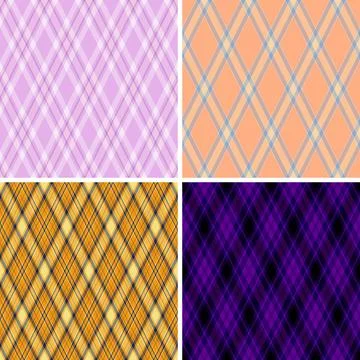 Argyle bundle perfect for atelier designers and custom sewing busineses. Vect Stock Illustration