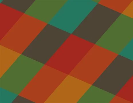 Argyle Diamond Geometric Pattern Seamless Background With Retro Autumn Colo.. Stock Illustration
