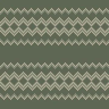 Argyle Fair Isle Seamless Pattern Design Illustrazione stock