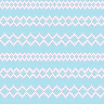 Argyle Fair Isle Seamless Pattern Design Stock Illustration