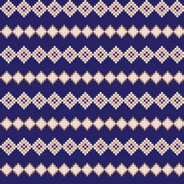 Argyle Fair Isle Seamless Pattern Design Illustrazione stock