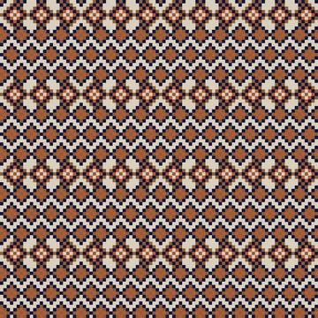 Argyle Fair Isle Seamless Pattern Design Stock Illustration