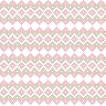 Argyle Fair Isle Seamless Pattern Design Stock Illustration
