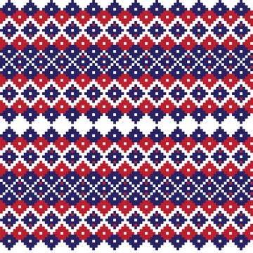 Argyle Fair Isle Seamless Pattern Design Stock Illustration