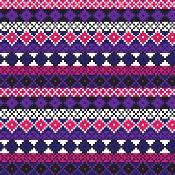 Argyle Fair Isle Seamless Pattern Design Illustrazione stock