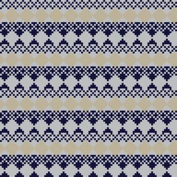 Argyle Fair Isle Seamless Pattern Design Illustrazione stock