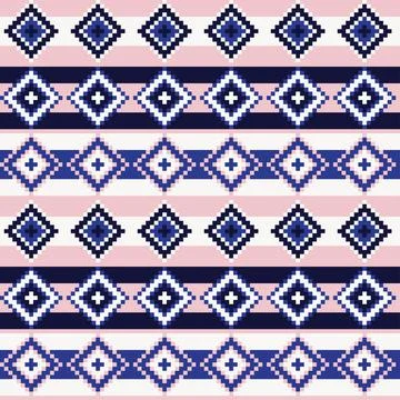 Argyle Fair Isle Seamless Pattern Design Stock Illustration
