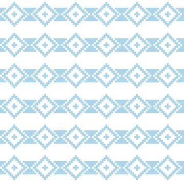 Argyle Fair Isle Seamless Pattern Design Stock Illustration