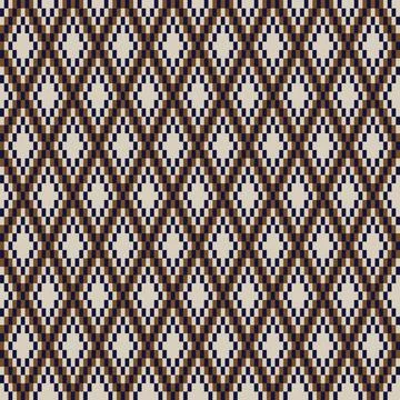 Argyle Fair Isle Seamless Pattern Design Stock Illustration