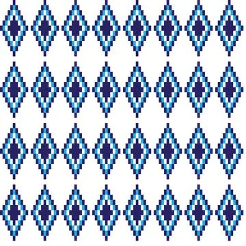 Argyle Fair Isle Seamless Pattern Design Stock Illustration