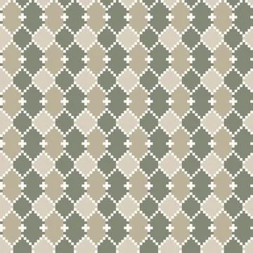 Argyle Fair Isle Seamless Pattern Design Stock Illustration