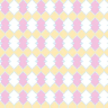 Argyle Fair Isle Seamless Pattern Design Stock Illustration