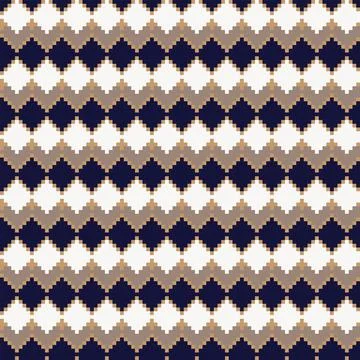 Argyle Fair Isle Seamless Pattern Design Stock Illustration