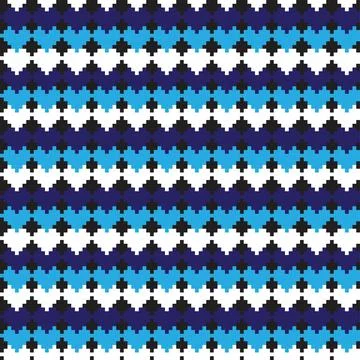 Argyle Fair Isle Seamless Pattern Design Stock Illustration