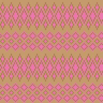 Argyle Fair Isle Seamless Pattern Design Illustrazione stock
