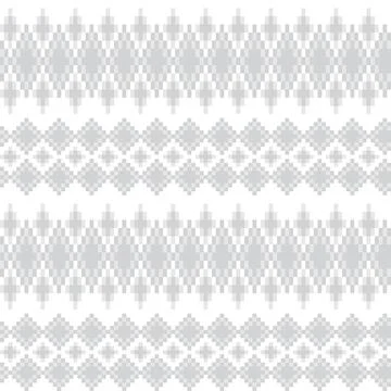 Argyle Fair Isle Seamless Pattern Design Stock Illustration