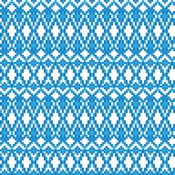 Argyle Fair Isle Seamless Pattern Design Stock Illustration