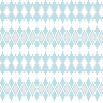 Argyle Fair Isle Seamless Pattern Design Stock Illustration