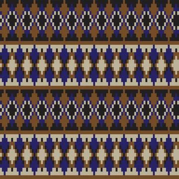 Argyle Fair Isle Seamless Pattern Design Stockillustratie