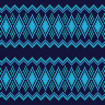 Argyle Fair Isle Seamless Pattern Design Illustrazione stock