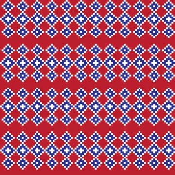 Argyle Fair Isle Seamless Pattern Design Illustrazione stock