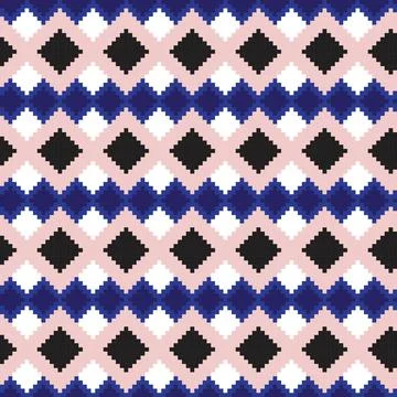 Argyle Fair Isle Seamless Pattern Design Illustrazione stock