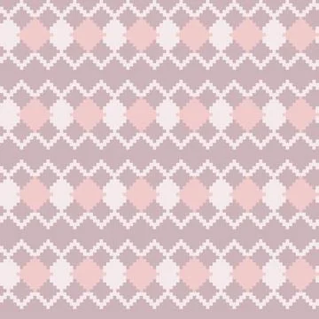 Argyle Fair Isle Seamless Pattern Design Illustrazione stock