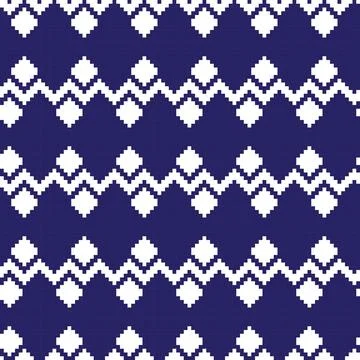 Argyle Fair Isle Seamless Pattern Design Illustrazione stock