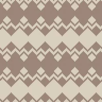 Argyle Fair Isle Seamless Pattern Design Illustrazione stock